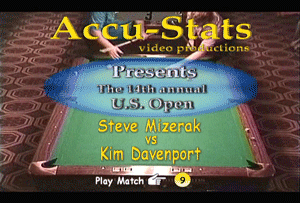 Kim Davenport vs. Steve Mizerak* (DVD) | 1989 U.S. Open