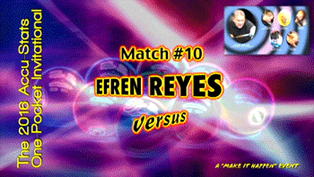 Efren Reyes vs. Danny Smith* (DVD) | 2016 One Pocket Invitational