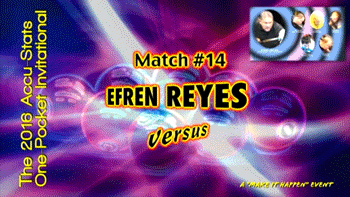 Efren Reyes vs. Shane Van Boening* (DVD) | 2016 One Pocket Invitational