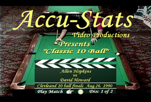 Allen Hopkins vs. David Howard  (Finals) (DVD)