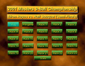 Efren Reyes vs. Ralf Souquet (SF)* (DVD) | The Masters Championship - 2001