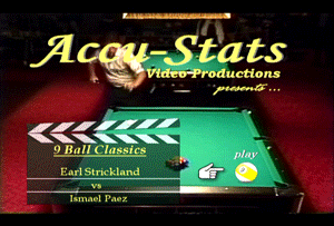 Ismael Paez vs. Earl Strickland (DVD) | 1991 McDermott Masters