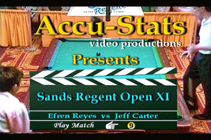Jeff Carter vs. Efren Reyes* (DVD) | 11th S.R.O. - June 1990